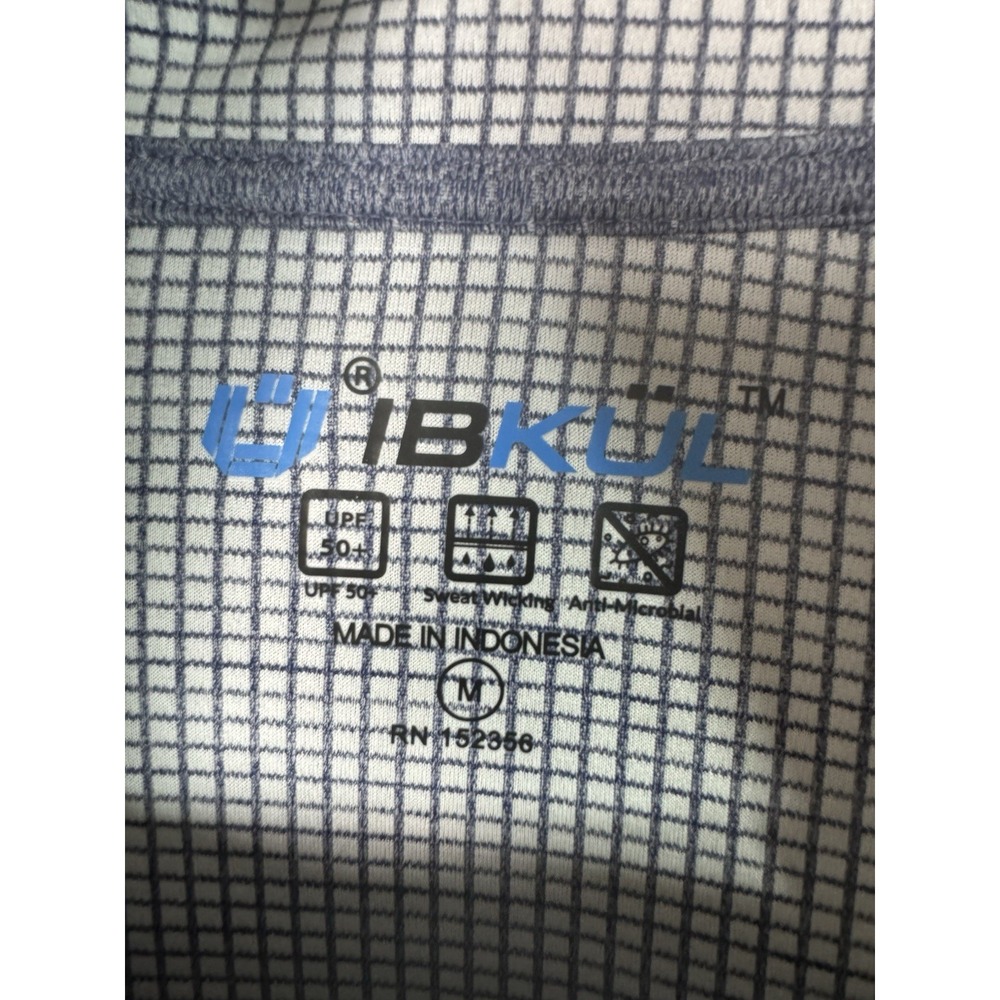 IBKUL Womens Medium‎ Asymmetrical Zip Heather Blue UPF50 - Picture 5 of 6